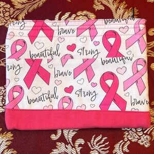 Pink Ribbon cosmetic bag